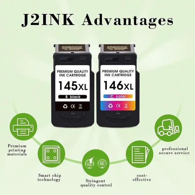 Alt view image 5 of 7 - PG-145XL CL-146XL Ink Cartridges Combo Pack Replacement for Canon 145XL/146XL PG145 CL146 PG-145XL CL-146XL Printer Ink for PIXMA TS3110 iP2810 MG2410 MG2510 MG2910 MG3010