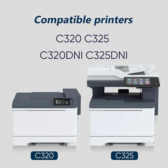 Alt view image 2 of 7 - Remanufactured C320 C325 Toner Cartridge 5-Pack Replacement for Xerox C320 C325 Toner Cartridge 006R04820 006R04821 006R04822 006R04823 for C320 C325 Printer (with Chip )