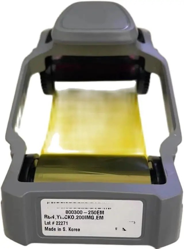 Alt view image 2 of 4 - Fit for Zebra ZC100 ZC300 Card Printer 800300-250EM for YMCKO Color Ribbon Cartridge 200 Prints