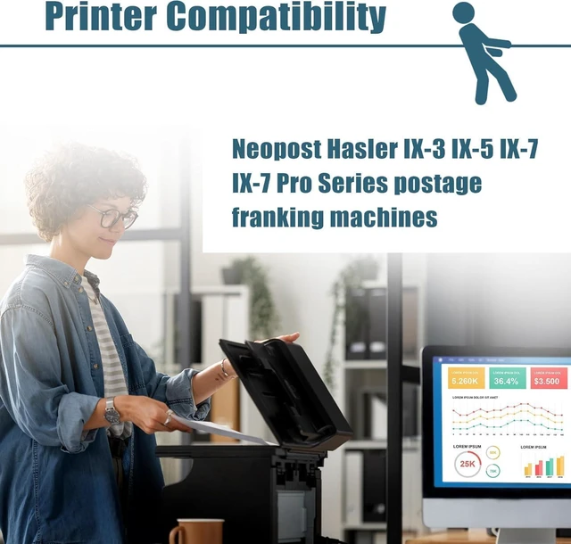 Alt view image 3 of 7 - Compatible IXINK357 Quadient Neopost Ink Cartridge Work for IX-3 IX-5 IX-7 IX-7 Pro Series Franking Machine Fluorescent Red Postage Ink Cartridge, 2 Pack Standard Capacity