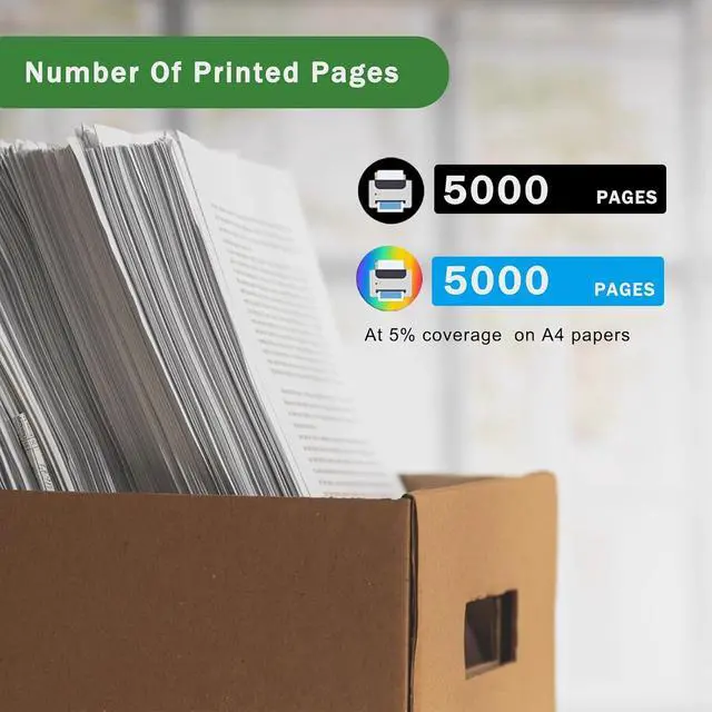 Alt view image 3 of 7 - Compatible for VIP VP750 Ink Cartridges Color VP660 VP750 Printers, High Yield 5000 Pages Bright Clear Colors (1 Set)