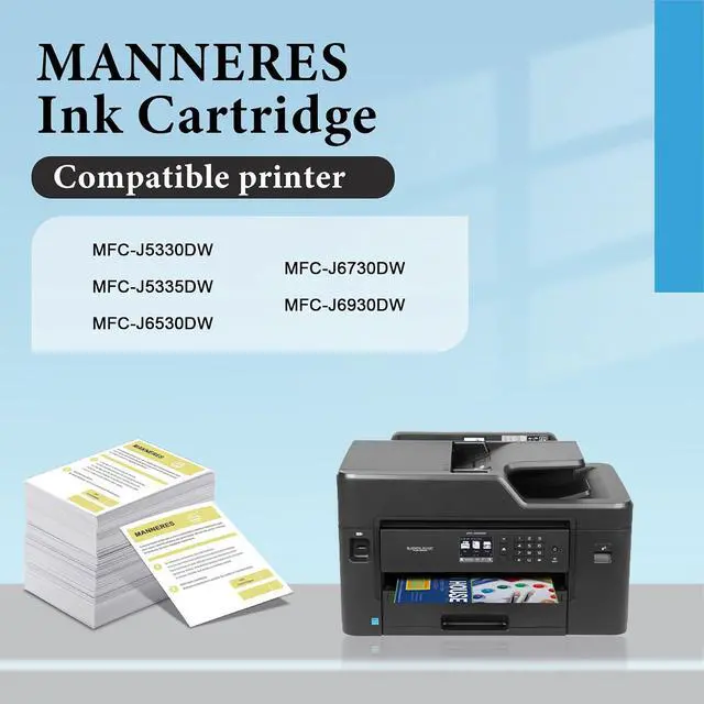 Alt view image 2 of 7 - LC3019XXL High Yield Ink Cartridges (4-Pack,1BK/1C/1M/1Y) Compatible LC3019 XXL Ink Replacement for Brother LC3019 LC3017 XXL Ink Cartridge MFC-J5330DW MFC-J6530DW MFC-J6930DW MFC-J6730DW Printer