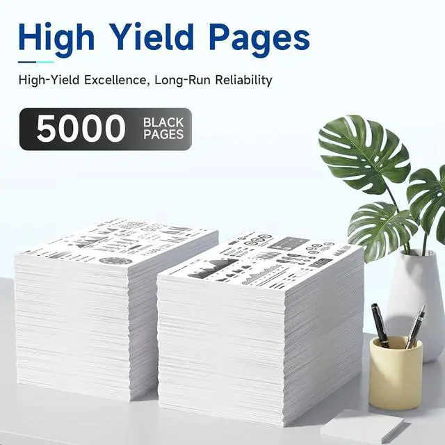 Alt view image 3 of 7 - 66S1000 High Yield Black Toner Cartridge (with Chip) Replacement for Lexmark MS531dw MS631dw MS632dwe MX532adwe Printe (2 Pack , 6000 Page)