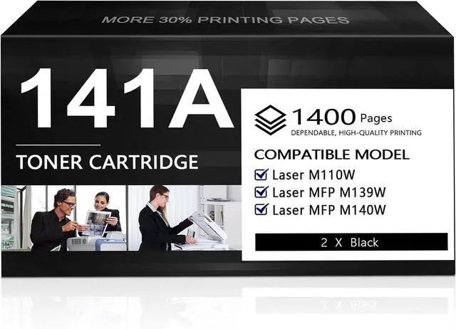 Main image of 141A W1410A Toner Cartridge 2-Pack 141X Black