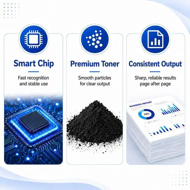 Alt view image 5 of 7 - 206X Toner Cartridges 4 Pack High Yield , with Chip