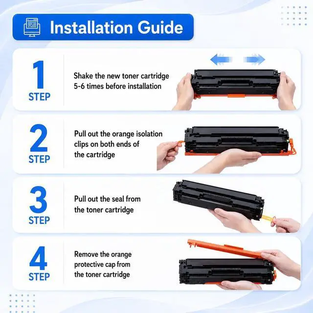 Alt view image 6 of 7 - 206X Toner Cartridges 4 Pack High Yield , with Chip