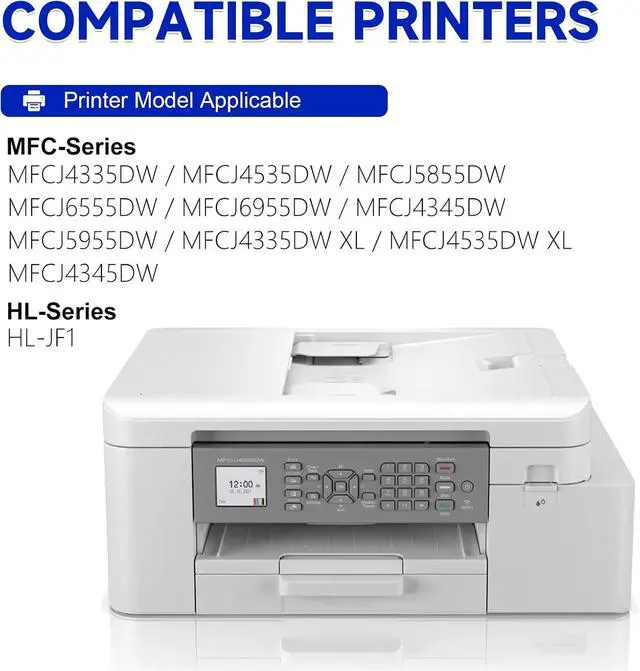 Alt view image 2 of 7 - LC406 LC406XL Ink Cartridges Replacement for Brother MFC-J4335DW