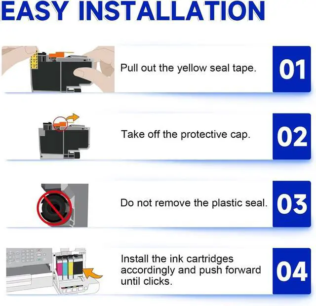 Alt view image 5 of 7 - LC406 LC406XL Ink Cartridges Replacement for Brother MFC-J4335DW