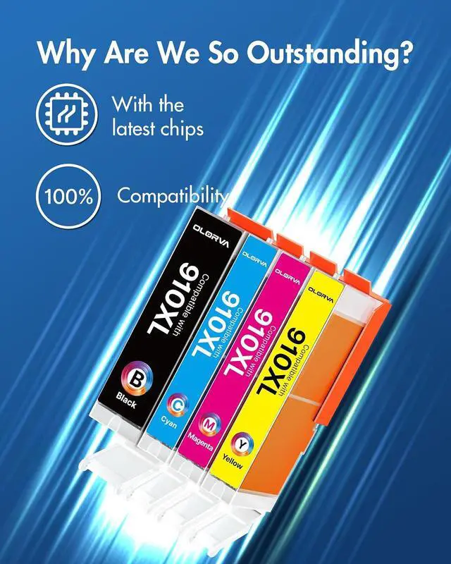 Alt view image 4 of 5 - 910XL Ink Cartridges Compatible for HP 910XL Ink cartridges Combo Pack