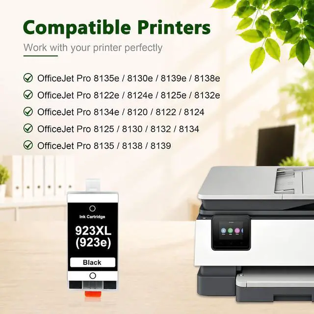 Alt view image 2 of 7 - 923XL Black Ink Cartridges (1-Pack) Replacement for HP 923e