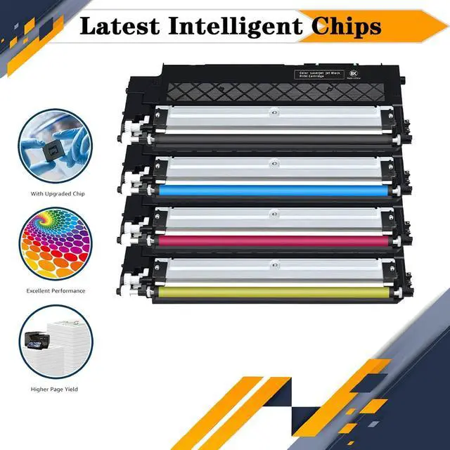Alt view image 6 of 7 - Compatible CLT-510 CLT-510S CLT-K510S CLT-C510S Toner Cartridges 1