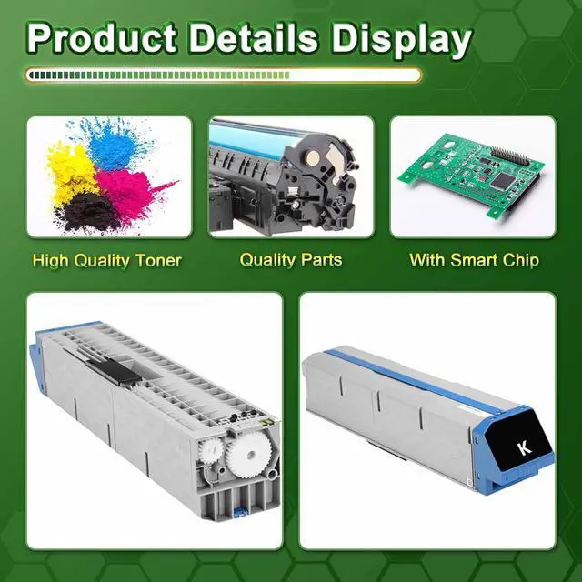 Alt view image 4 of 7 - C931 Toner Cartridge Compatible for OKI C931 Printers Magenta