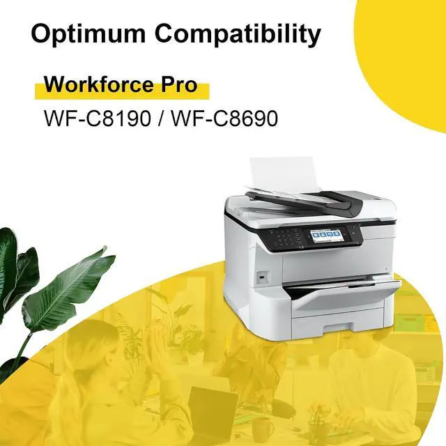 Alt view image 3 of 6 - Remanufactured T912XL Ink Cartridge Black T912XL T912 XL Compatible with Workforce Pro WF-C8190 WF-C8690 WF C8190 WF C8690 WFC8190 WFC8690 Printer (2 Pack)