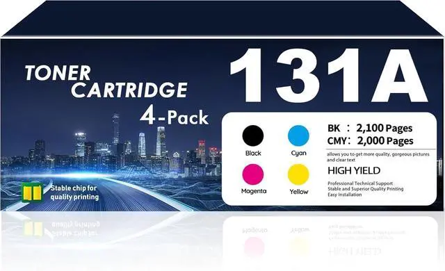 Main image of 131A Toner Cartridges 4 Pack (BK/C/M/Y) for M276nw M276 M251 Series
