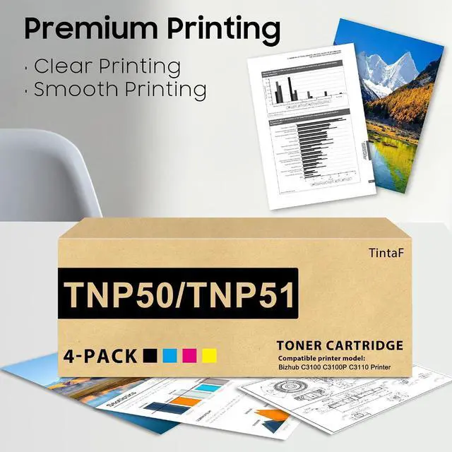 Alt view image 5 of 6 - TNP50 TNP51 TNP-50 TNP-51 Toner Cartridge for C3100 C3100P C3110 Printer