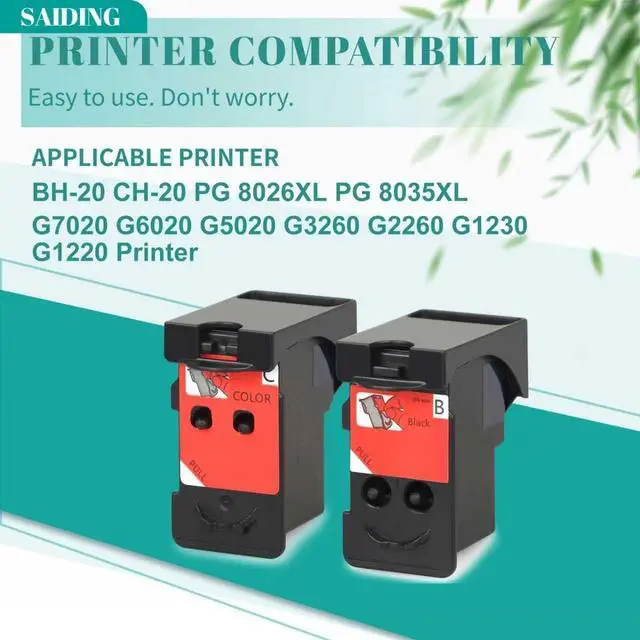 Alt view image 2 of 6 - BH-20 CH-20 Printhead Compatible for Canon G7020 G6020 G5020 G3260