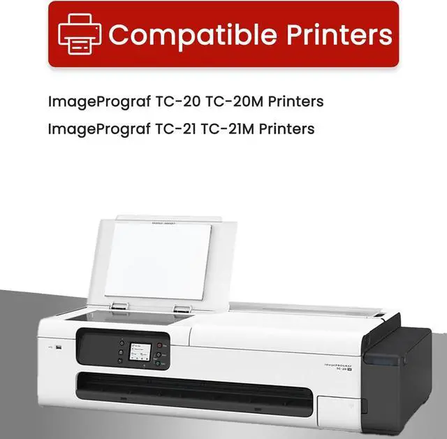 Alt view image 2 of 6 - PFI-050 Pigment Ink Tank Set PFI-050 Ink Cartridge for TC-20 TC-21