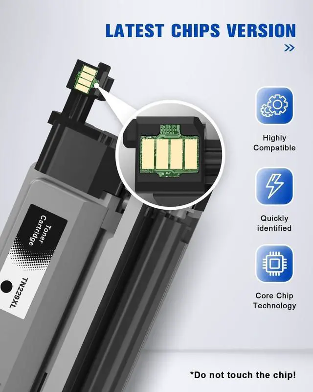 Alt view image 4 of 7 - Q-image TN229XL Compatible Toner Cartridge Replacement for TN229 XL TN-229XL Toner Cartridge Work for HL-L3220CW HL-L3280CDW HL-L3295CDW HL-L3300CDW MFC-L3720CDW HL-L8245CDW(Black,2 Pack)