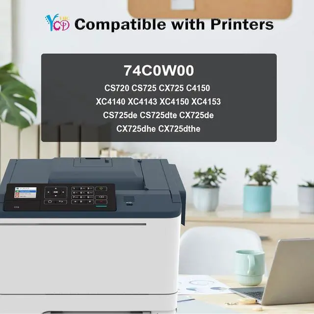 Alt view image 2 of 7 - 74C0W00 Waste Toner Bottle Compatible with CS720 CS725 CX725 C4150 XC4140 XC4143 XC4150 XC4153 CX725de CX725dhe CX725dthe CS725de CS720de Color Printer CS720 Waste Toner Box/ Container