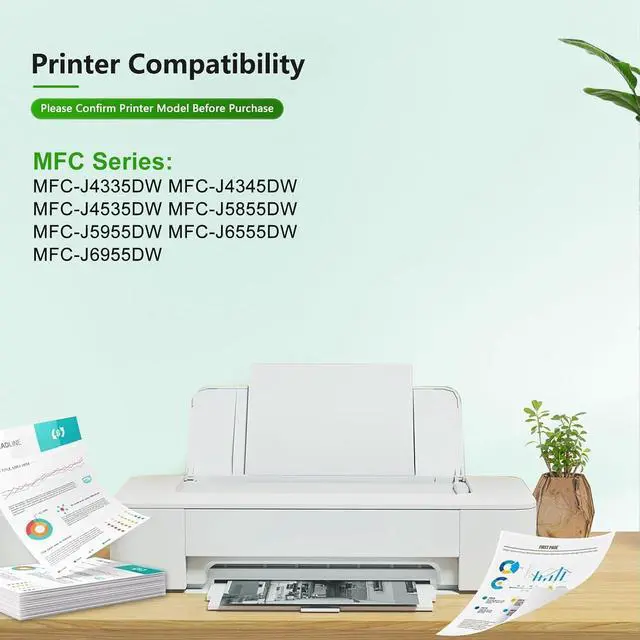 Alt view image 2 of 5 - LC406XL Ink Cartridges for Brother Printer 4 Pack
