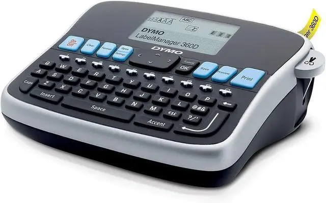 Alt view image 5 of 7 - DYMO 1754488 LabelManager 360D, 2 Lines, 2 4/5w x 7 19/25d x 5 9/10h