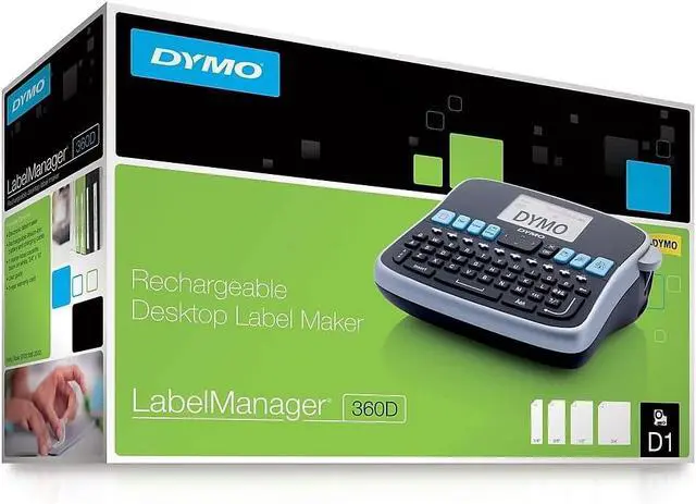 Alt view image 7 of 7 - DYMO 1754488 LabelManager 360D, 2 Lines, 2 4/5w x 7 19/25d x 5 9/10h