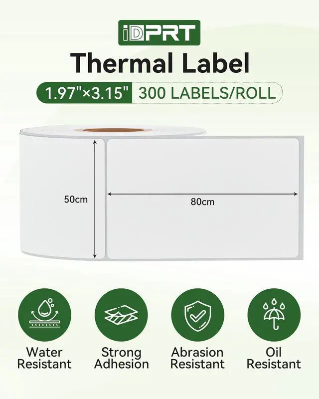 Alt view image 4 of 7 - iDPRT SP320 Desktop Label Maker with 1 Roll of 300 pcs Thermal Label (1.97×3.15), Bluetooth Thermal Shipping Label Printer for Parcel Shipping, Small Businesses, Offices, and Home, Sticker Printer
