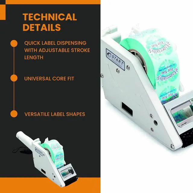 Alt view image 4 of 7 - LAP65-60 - Label Dispenser - Manual Label Applicator - Handheld Die Cut Small Labels Tool - 1-2.36 Inch - Narrow Width