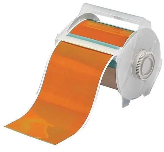 Main image of Brady 113151 GlobalMark 100' Length x 4" Width, B-595 Vinyl, Orange Indoor/Outdoor Tape