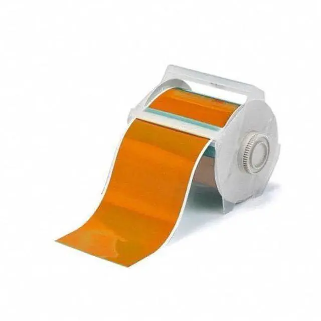 Alt view image 5 of 7 - Brady 113151 GlobalMark 100' Length x 4" Width, B-595 Vinyl, Orange Indoor/Outdoor Tape