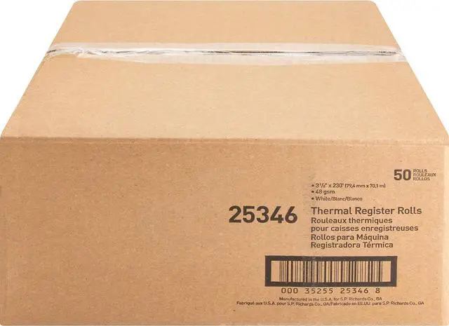 Alt view image 4 of 5 - Business Source Thermal Receipt Paper Rolls - Premium Quality 3 1/8" x 230 ft Thermal Paper with 7/16" Core - Crystal Clear Print Technology