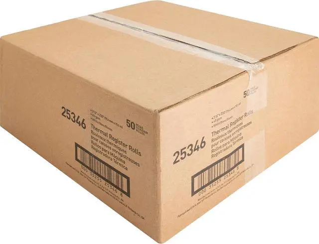 Alt view image 3 of 5 - Business Source Thermal Receipt Paper Rolls - Premium Quality 3 1/8" x 230 ft Thermal Paper with 7/16" Core - Crystal Clear Print Technology