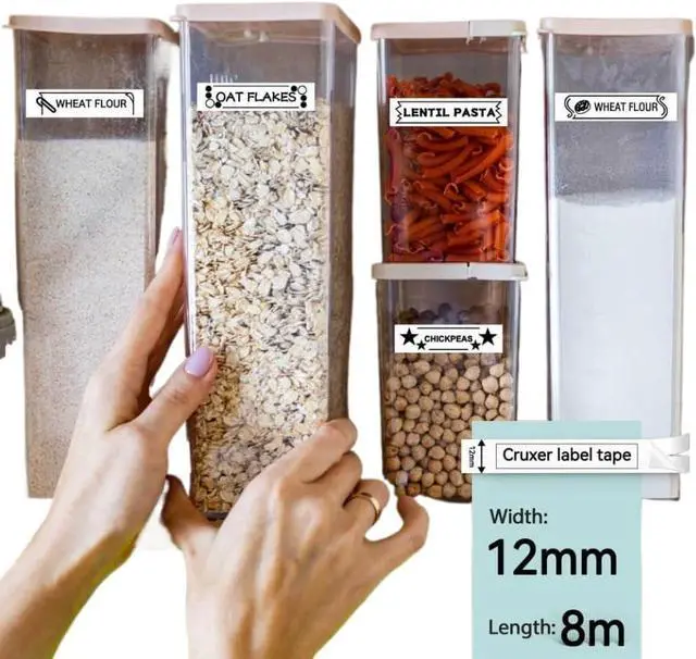 Alt view image 2 of 7 - 6PK Laminated Label Tapes Compatible with TZe-131 231 431 531 631 731 for 9 12 18 24mm Label Makers