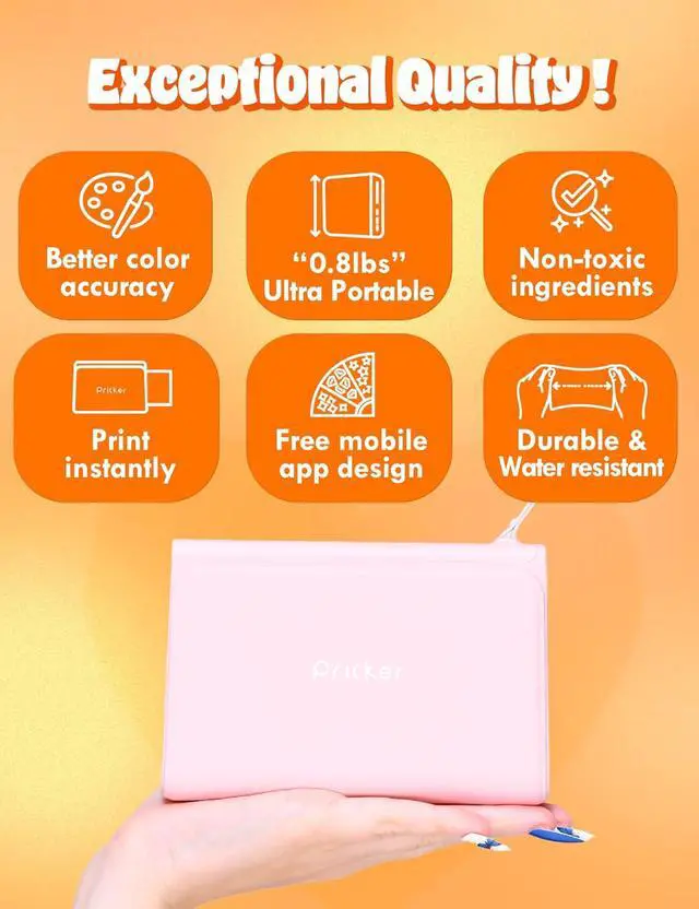 Alt view image 6 of 7 - Pricker+ Photo Sticker Printer