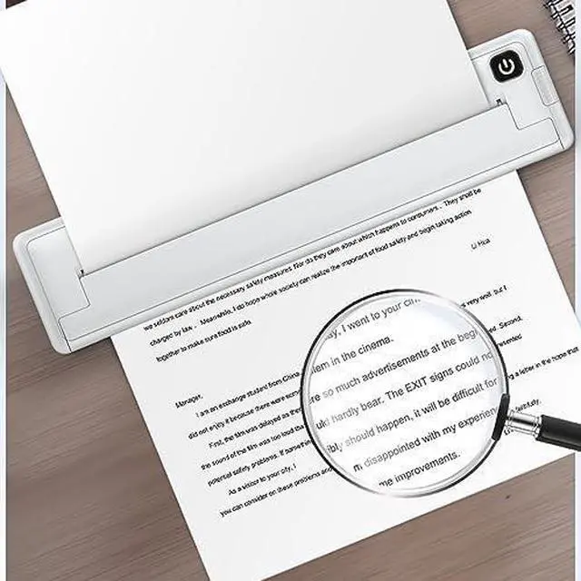 Alt view image 7 of 7 - Dpofirs A4 Thermal Portable Bluetooth Monochrome Printer, Inkless, for Travel, Compatible with Android iOS