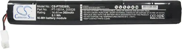 Alt view image 4 of 5 - VINTRONS 360mAh Replacement Battery for PENTAX 205526, PT-1501A