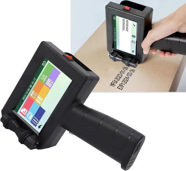 Alt view image 4 of 7 - Emoshayoga Portable Inkjet Label Printer HD Touch Screen Handheld Printer for Text Numbers Symbols Date Time Graphic Serial Number