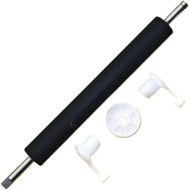 Alt view image 3 of 5 - Platen Rubber Roller Kit with Clip and Gear Compatible with XP-420B XP-425B XP-450B XP-460B XP-470B XP-490B Thermal Label Printer