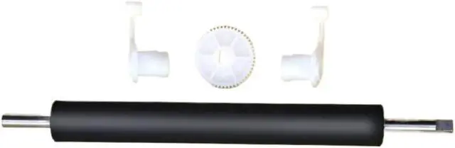 Alt view image 4 of 6 - Platen Rubber Roller Kit with Clip and Gear Compatible with XP TT425B TT426B H500B TT325B Thermal Label Printer