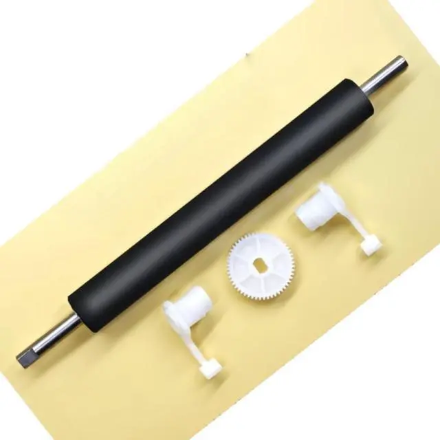 Alt view image 6 of 6 - Platen Rubber Roller Kit with Clip and Gear Compatible with XP TT425B TT426B H500B TT325B Thermal Label Printer