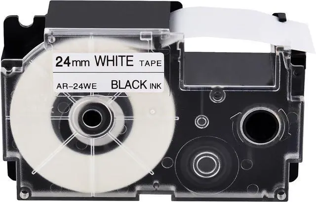 Main image of 20 PK Compatible for Label Maker Tape 24mm XR-24we XR-24we2S XR24we2S 1" Black on White Label It Tape Cartridge for EZ Label Printers CW-L300 KL-430 KL-820 KL-7000 KL-7200 KL-8100 KL-8200