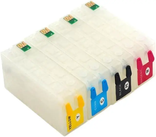Alt view image 3 of 6 - 4Color SJIC22P Refillable Ink Cartridge with Chip Compatible with ColorWorks TM-C3500 TM-C3510 TM-C3520 Label Printer