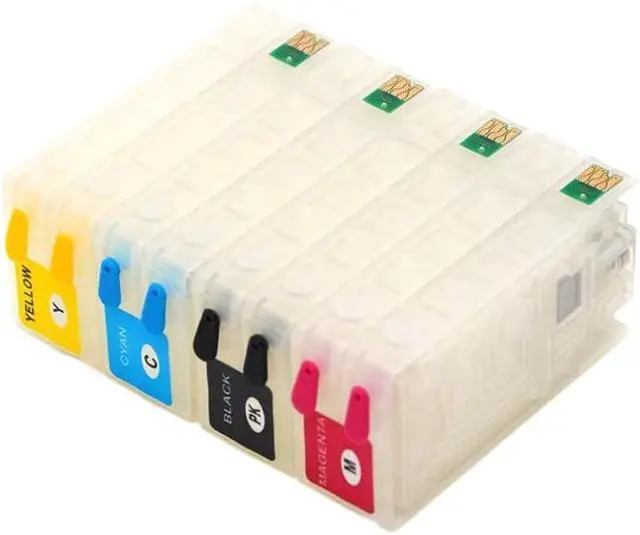 Alt view image 5 of 6 - 4Color SJIC22P Refillable Ink Cartridge with Chip Compatible with ColorWorks TM-C3500 TM-C3510 TM-C3520 Label Printer