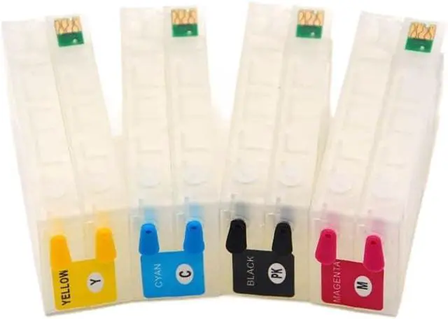 Alt view image 6 of 6 - 4Color SJIC22P Refillable Ink Cartridge with Chip Compatible with ColorWorks TM-C3500 TM-C3510 TM-C3520 Label Printer