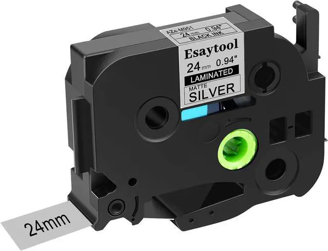 Main image of 20 X Compatible with P-Touch TZe-M951 AZE-M951 TZ-M951 Black on Matte Silver 24mm 0.94'' Laminated Label Tape Replacement for Ptouch PT-D600 PT-E500 PT-H500 PT-P710BT PT-1400 Label Maker