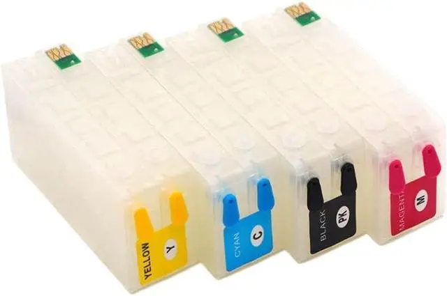 Alt view image 2 of 6 - 4Color SJIC22P Refillable Ink Cartridge with Chip Compatible with ColorWorks TM-C3500 TM-C3510 TM-C3520 Label Printer