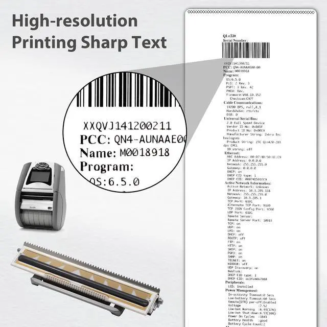 Alt view image 4 of 5 - Printhead for Zebra QLN320 ZQ620 203Dpi Direct Thermal Lable Printer Replacement,New Durable & Easy to Instal Print Head Spare Part,P/N:P1031365-001