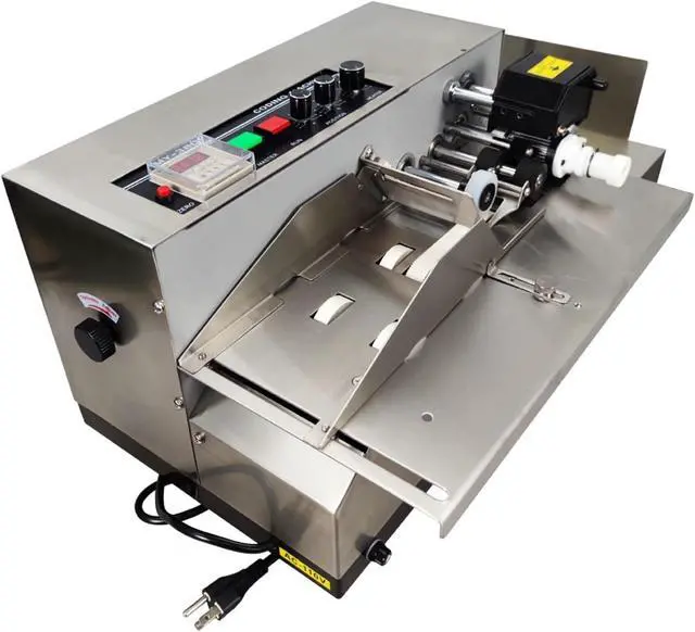 Main image of MY-380F Solid-Ink Coding Machine, 110V Auto Ink Wheel Continuous Coding Machine, Stainless Steel Quick Drying Ink Printer for Flat Printing