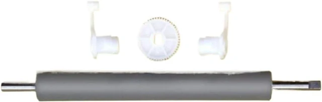 Alt view image 3 of 5 - Platen Rubber Roller Kit with Clip and Gear Compatible with XP TT437B H500E Thermal Label Printer