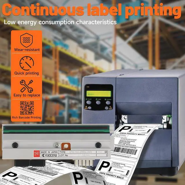 Alt view image 3 of 7 - GETPARTS PHD20-2181-01 New Printhead for Datamax-O'Neil I-4206 I-4208 I-4210 Thermal Barcode Industrial Label Printer 203dpi